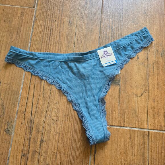 New B'tempted women's xl blue thong underwear - Picture 2 of 5